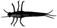 Savage Gear Nymfa LB 3D PVC Mayfly NYMPH 5cm, 1g  8ks Black