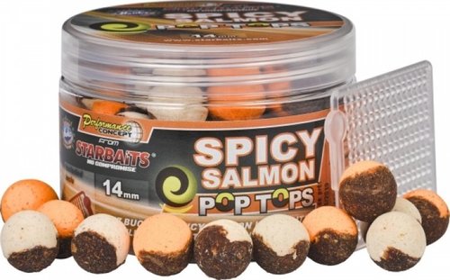 Starbaits Vyvážené Boilies PopTops Spicy Salmon 14mm