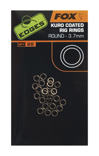 Fox Kroužek na háček EDGES™ Kuro Coated Rig Rings 3.2mm Medium