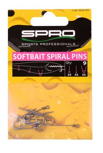 Spro Úchyty Softbait Spiral Pins 3 typy