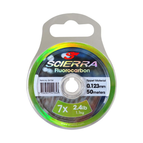 Scierra Fluorocarbon Tippet Material  50m 0.123mm  1.1kg