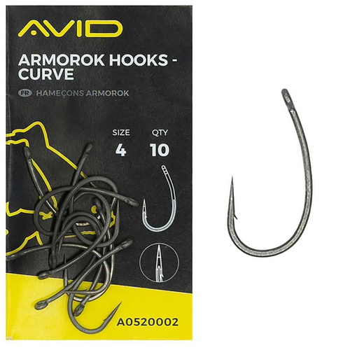 Avid Haček Armorok Hooks Curve, 10ks Vl 2