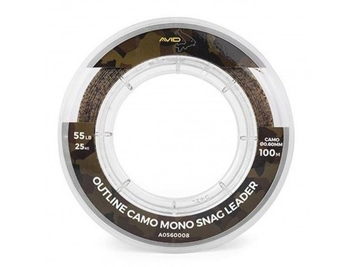 Šokový Návazec Avid Outline Camo Tapered Leader 12lb