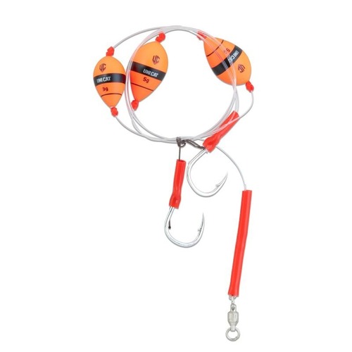 Uni Cat Montáž Weightless Bait Gripper 150cm Hook 2x 9/0, 1x3g, 2x5g