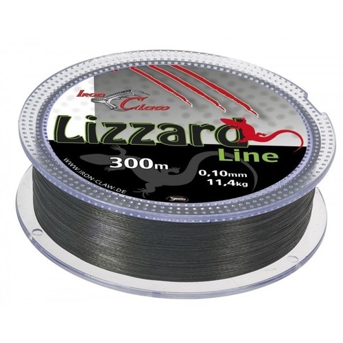 Šňůra Iron Claw Lizzard 300m Šedá 0,12mm, 13,6kg