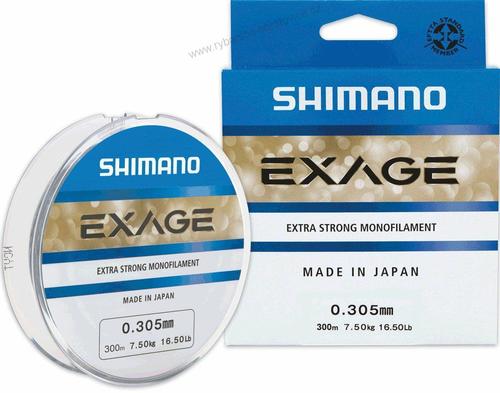 Shimano Vlasec Exage Monofilament 300m 0,205mm