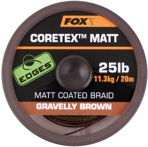 Fox EDGES™ Coretex™ Matt Gravelly Brown 15lb - 20m