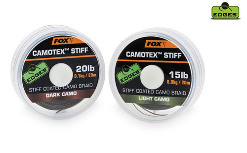 Fox Camotex Stiff  20m Light Camo 20lb, 9,1kg