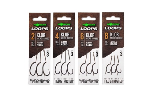 Korda Návazec Loops Klor, Arma Kord, 13kg, 3ks Size 4