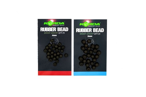 Korda Gumový korálek Rubber Bead, Weedy Green, 25ks 4mm