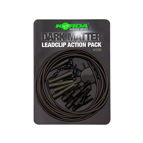 Korda Montáž Dark Matter Lead Clip Action Pack Weed