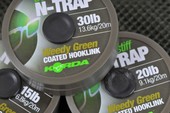 Korda Návazcová Šňůra N-Trap Semi-Stiff,Weedy Green, 20m 20lb