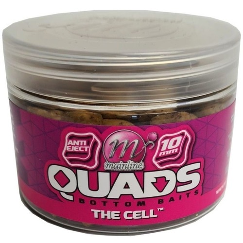 Mainline Kostky Quads Bottom baits 10mm, 150ml Essential Cell