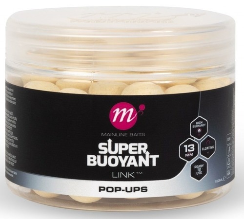 Mainline Pop Up Super Buoyant Link 13mm, 150ml White-Bílý