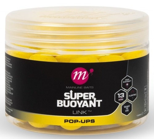 Mainline Pop Up Super Buoyant Link 13mm, 150ml White-Bílý