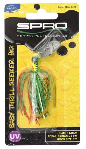 Spro Spinnerbait Iris Baby Thrillseeker Size 2/0, 8g, 7cm, Firetiger