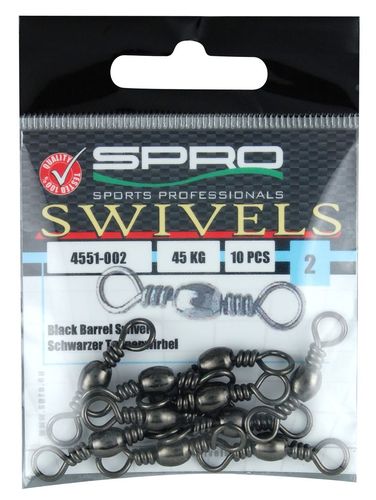 Spro Obratlík Black Barrel Swivel Size 12, 14kg