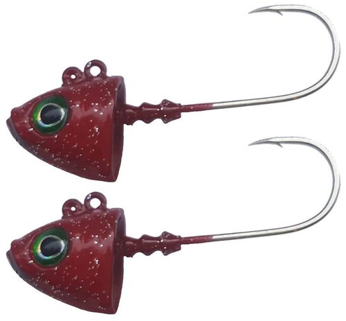 Spro Jigová Hlava Fish Head Jig Extra Sharp Size 4/0, 15g, Red