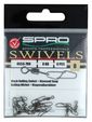 Spro Karabinka Black Rolling Swivel+Diamond Snap Size 1, 14kg