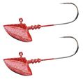 Spro Jigová Hlava Erie Jig Head Extra Sharp Size 4/0, 21g, Red