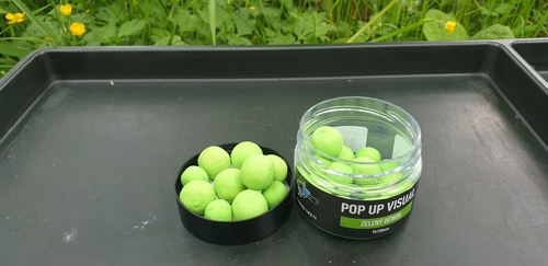 Top Carp Pop-Up Visual 15/20mm, 100ml Zelený Démon