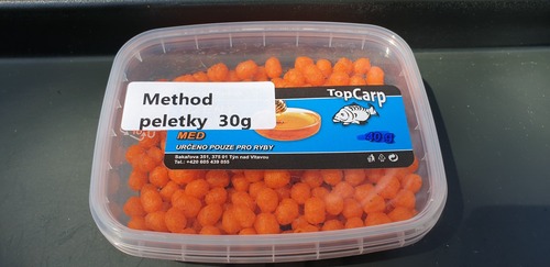 Top Carp Měkčené Method Peletky 30g Med