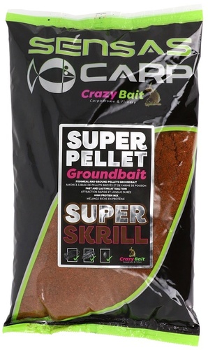 Sensas Krmení Crazy Bait 1kg Super Skrill