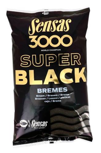 Sensas Krmení 3000 Super Black 1kg Bremes (Cejn Černý)